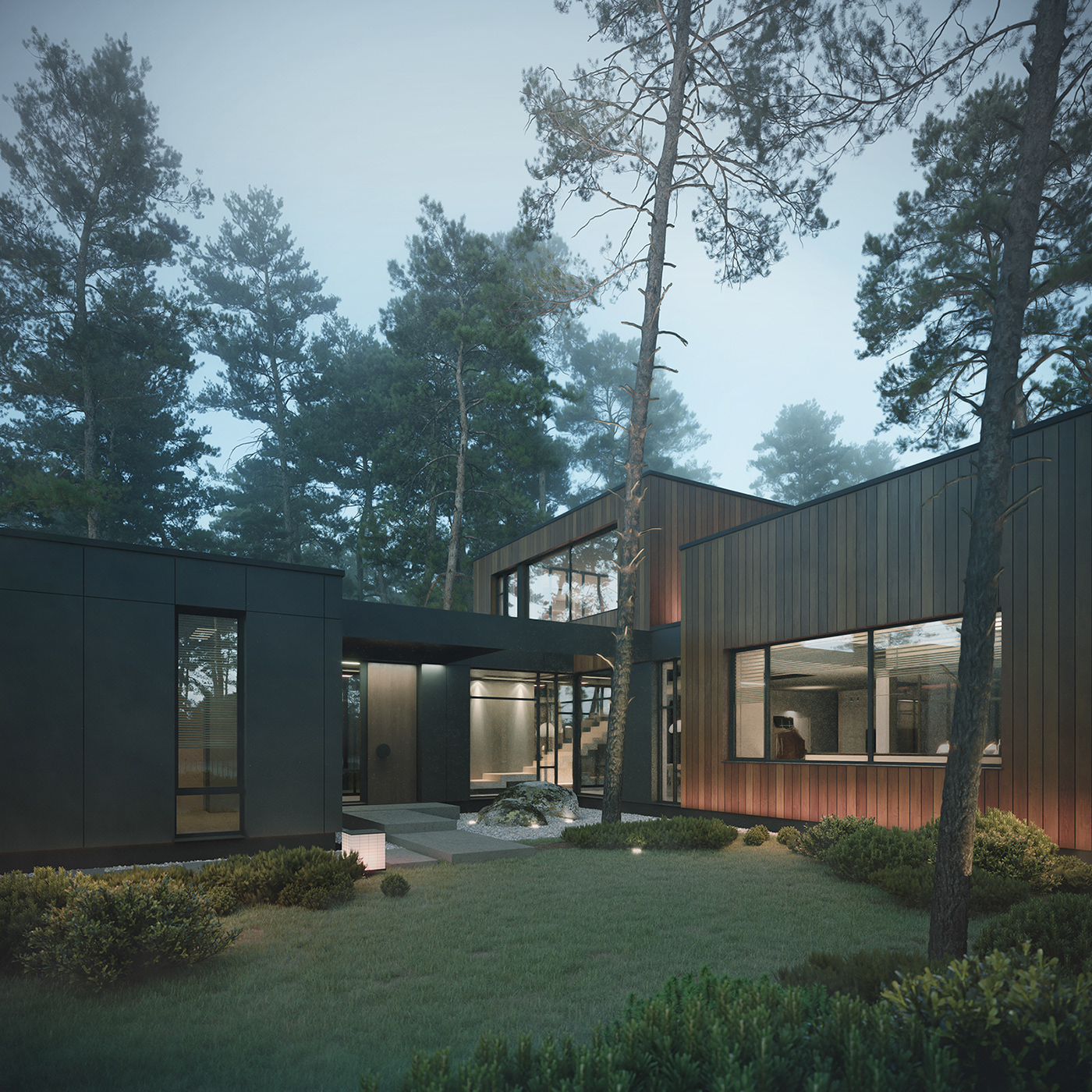 3ds max architecture visualization Render corona archviz exterior CGI 3D house
