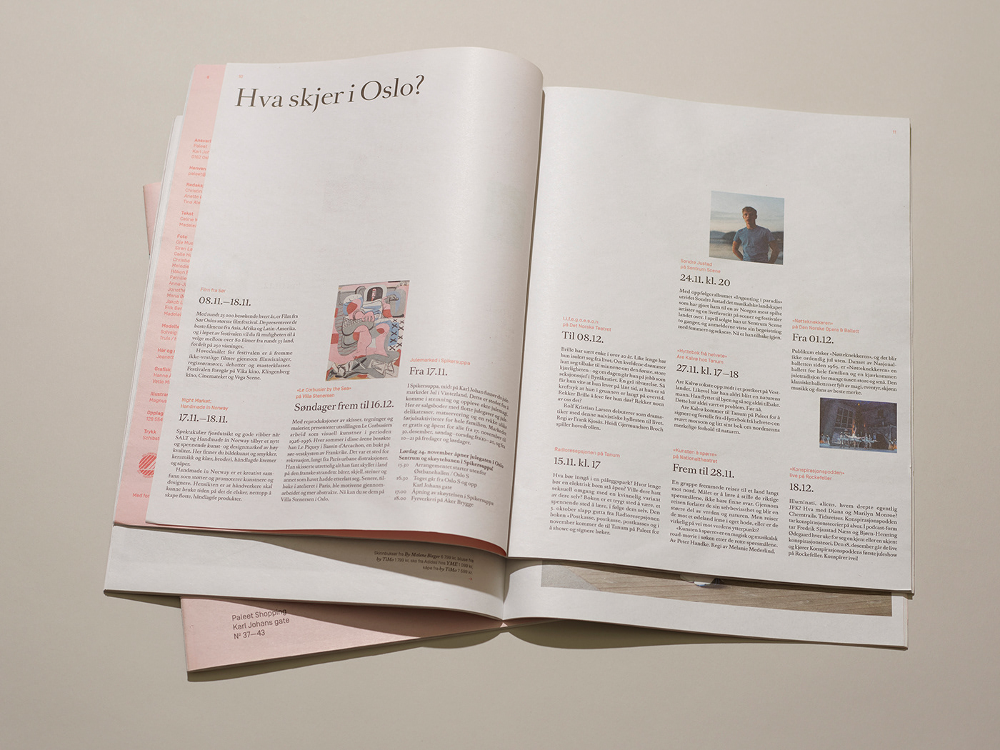 magazine editorial design Scandinavian Fashion  lifestyle paper print Layout