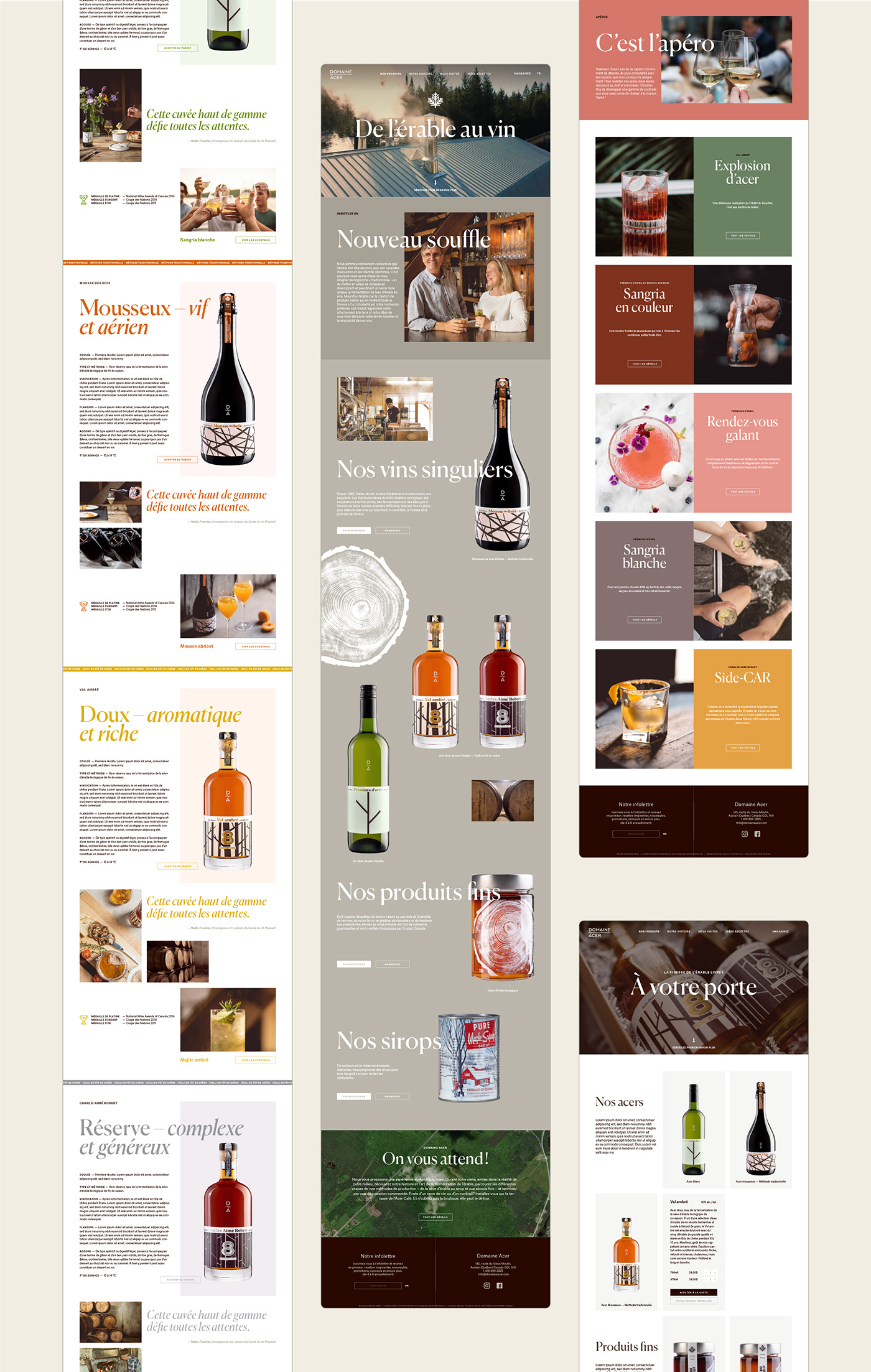 brand identity branding  Food  maple Packaging visual identity wine winery
