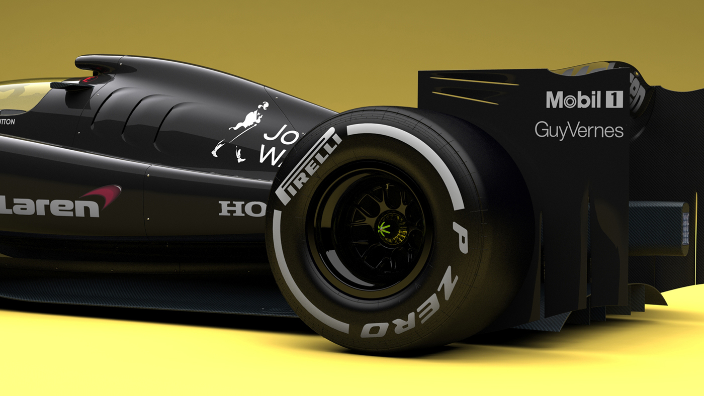 Adobe Portfolio McLaren Formula 1 Honda Jenson Button Fernando alonso concept art cockpit canopy Racing race racecar