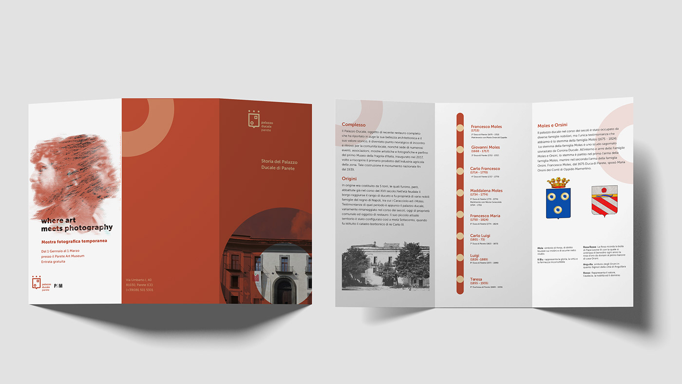 Brochure with history