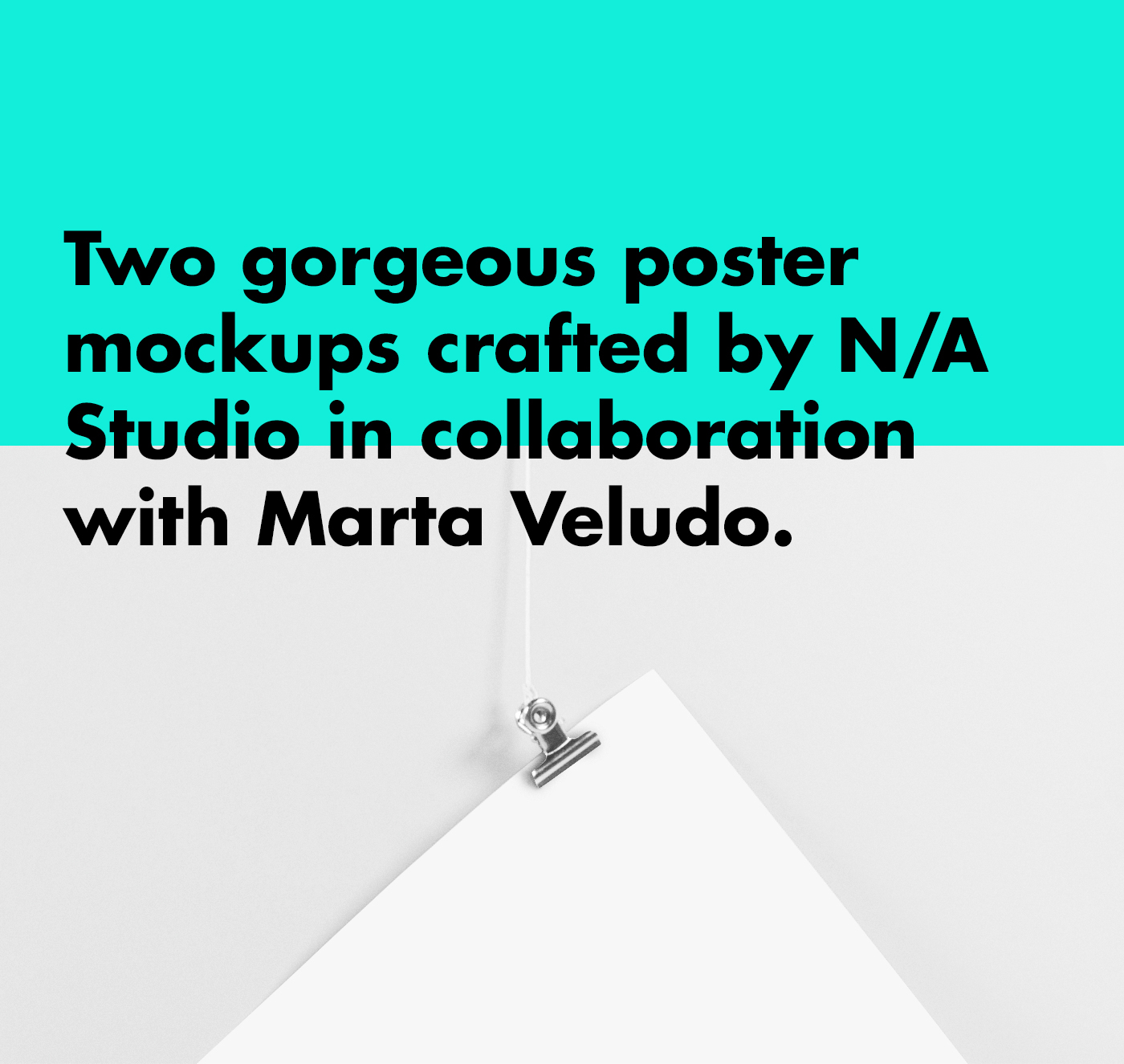 studio poster photo realistic showcase free download float gravity a4 mock-up Mockup