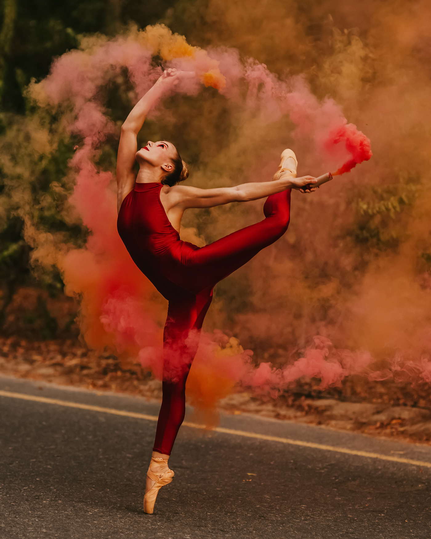 editorial photography portrait photographer editorial Smoke Bomb Photography dancer ballet dancing ballerina smokebomb