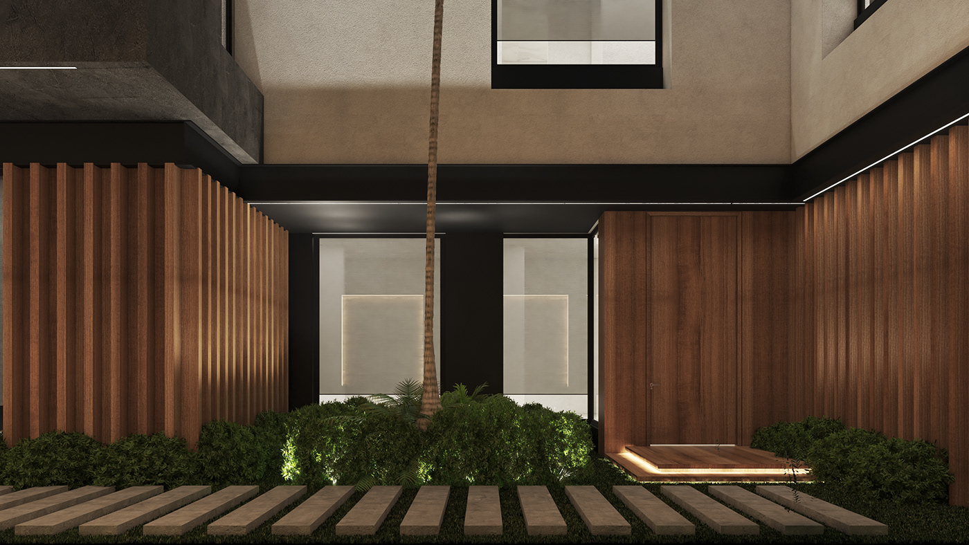 3D 3ds max architecture archviz CGI exterior house modern visualization vray