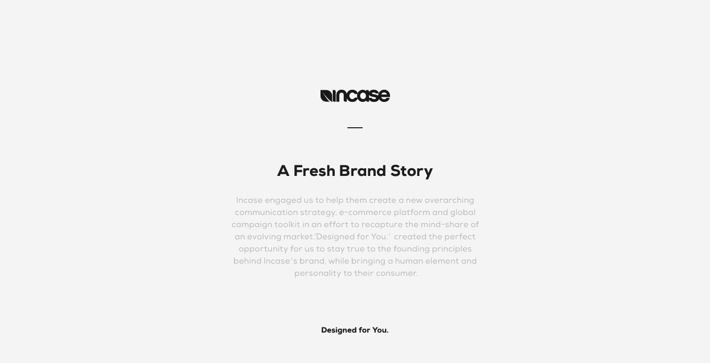 eCommerce design Incase Global eCommerce ux/ui user experience Lifestyle Branding Bags and Accessories