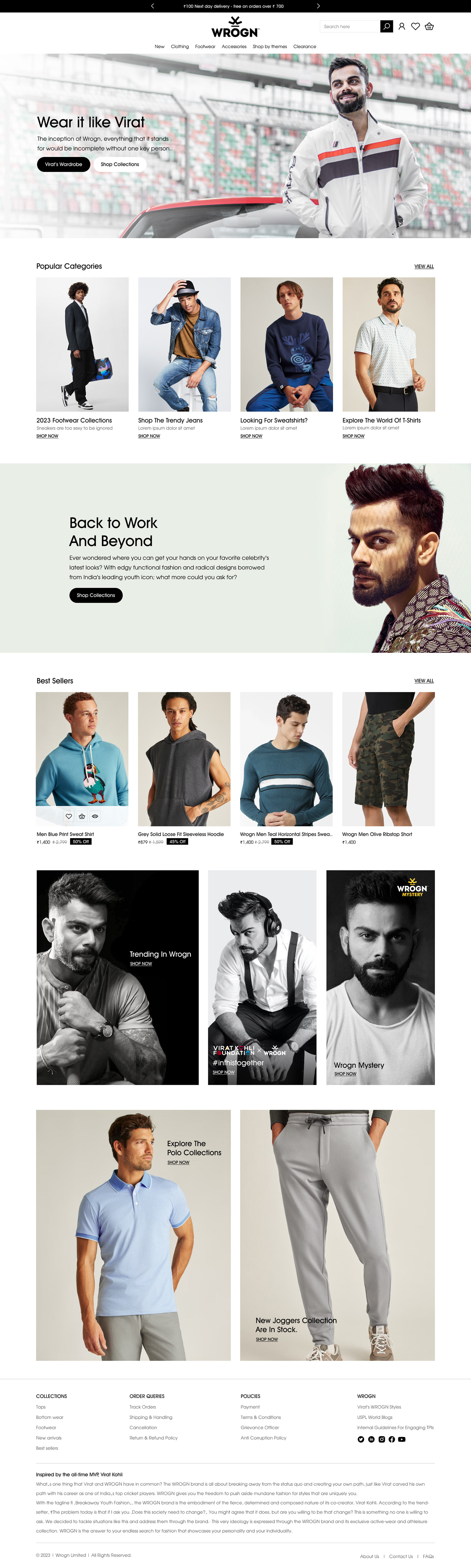 Clothing Ecommerce Figma landing page ui design UI/UX user experience user interface Web Design  Website