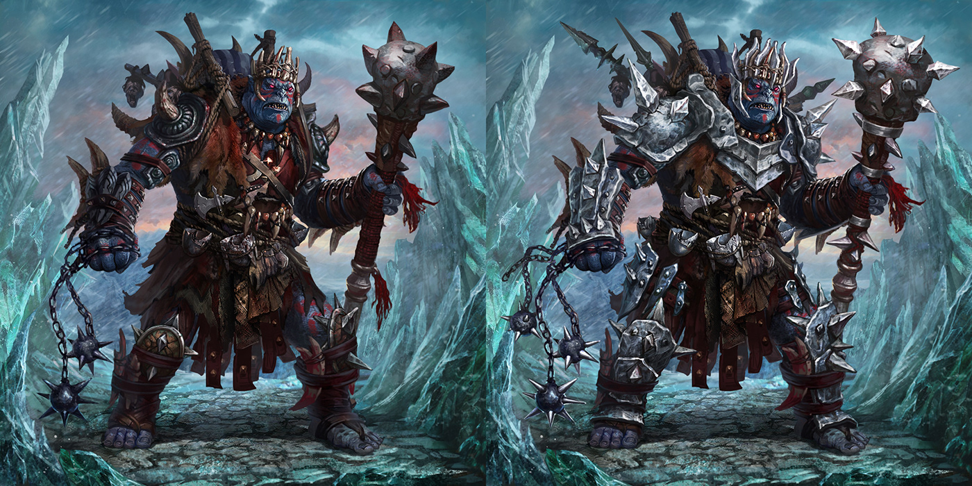 Digital Art  ILLUSTRATION  Character design  concept Game Art heavens warrior Barbarian Rogue Noai