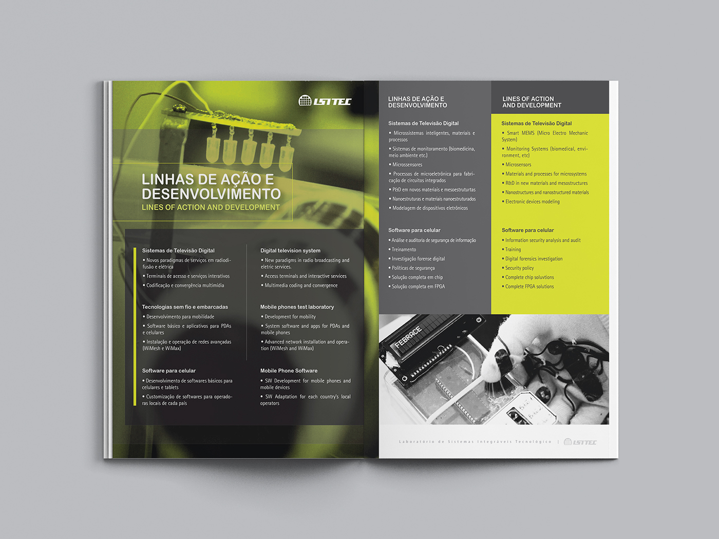 Technology tech brochure corporation portfolio