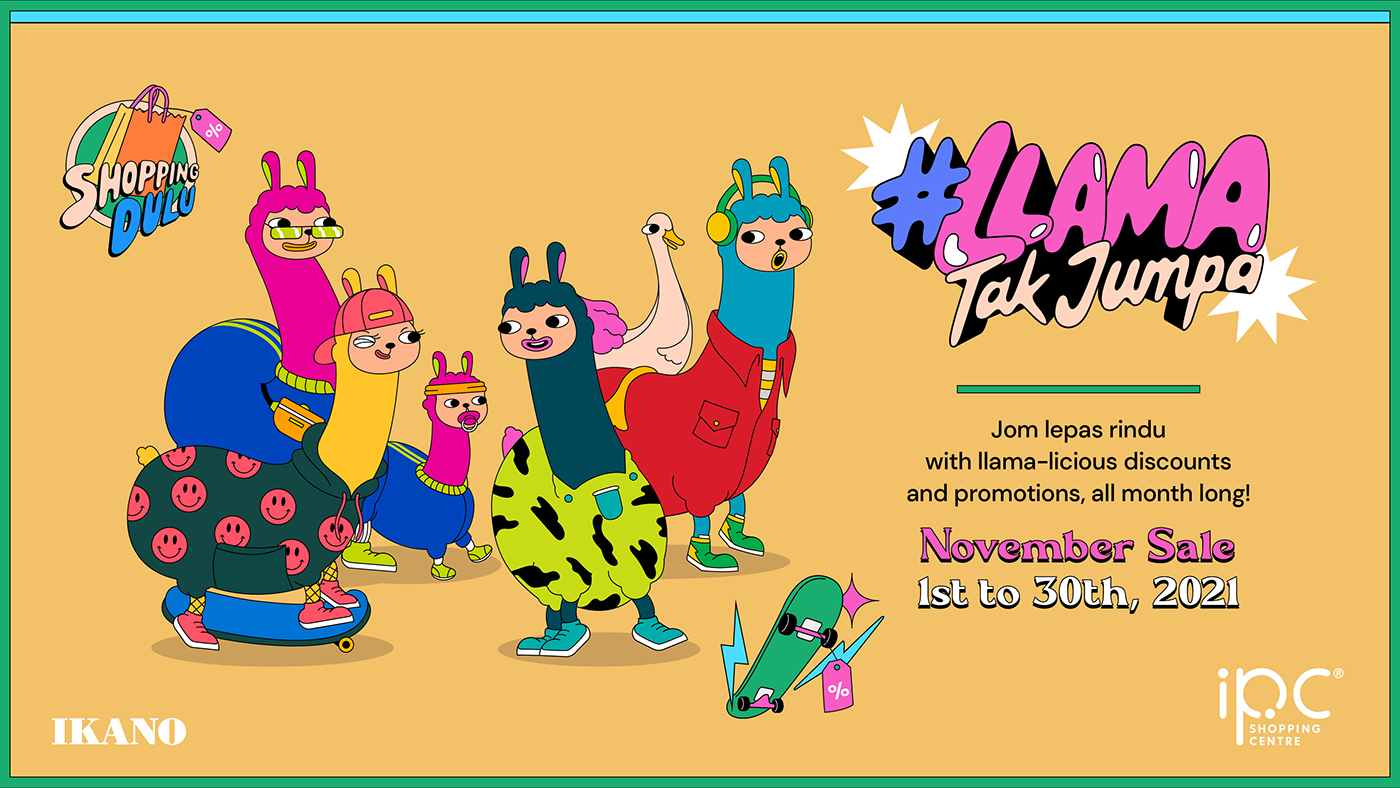 Advertising  campaign Character design  Colourful  Fun ikano ikanomalls Illustrator music video quirky