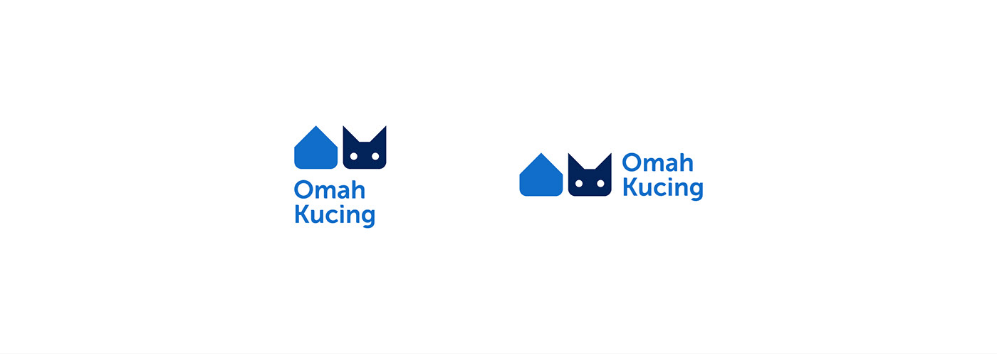 adopt animal blue branding  Cat house indonesia minimal Pet shelter