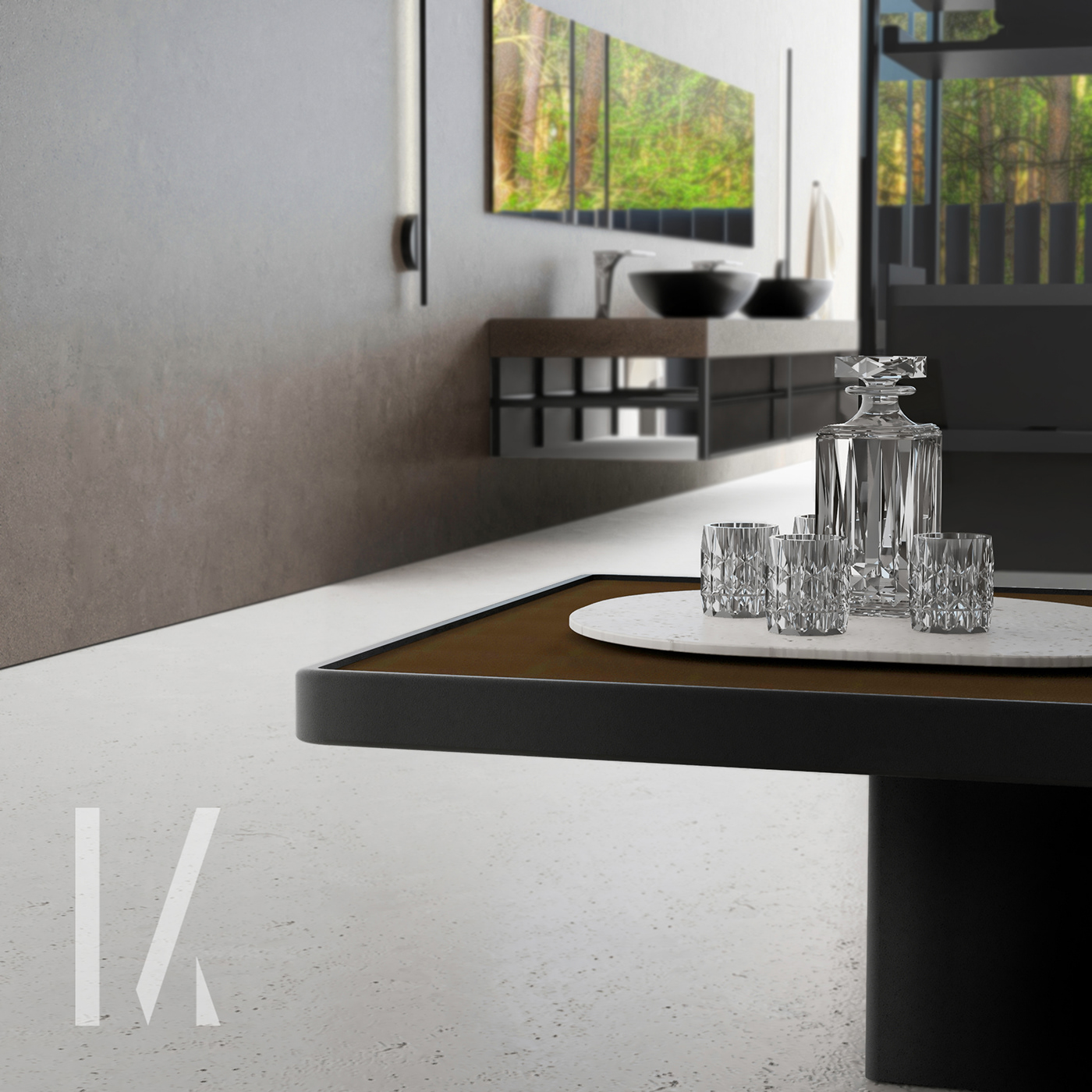 architecture bathroom furniture interior design  interiors masculine minimal Minimalism modern modernism