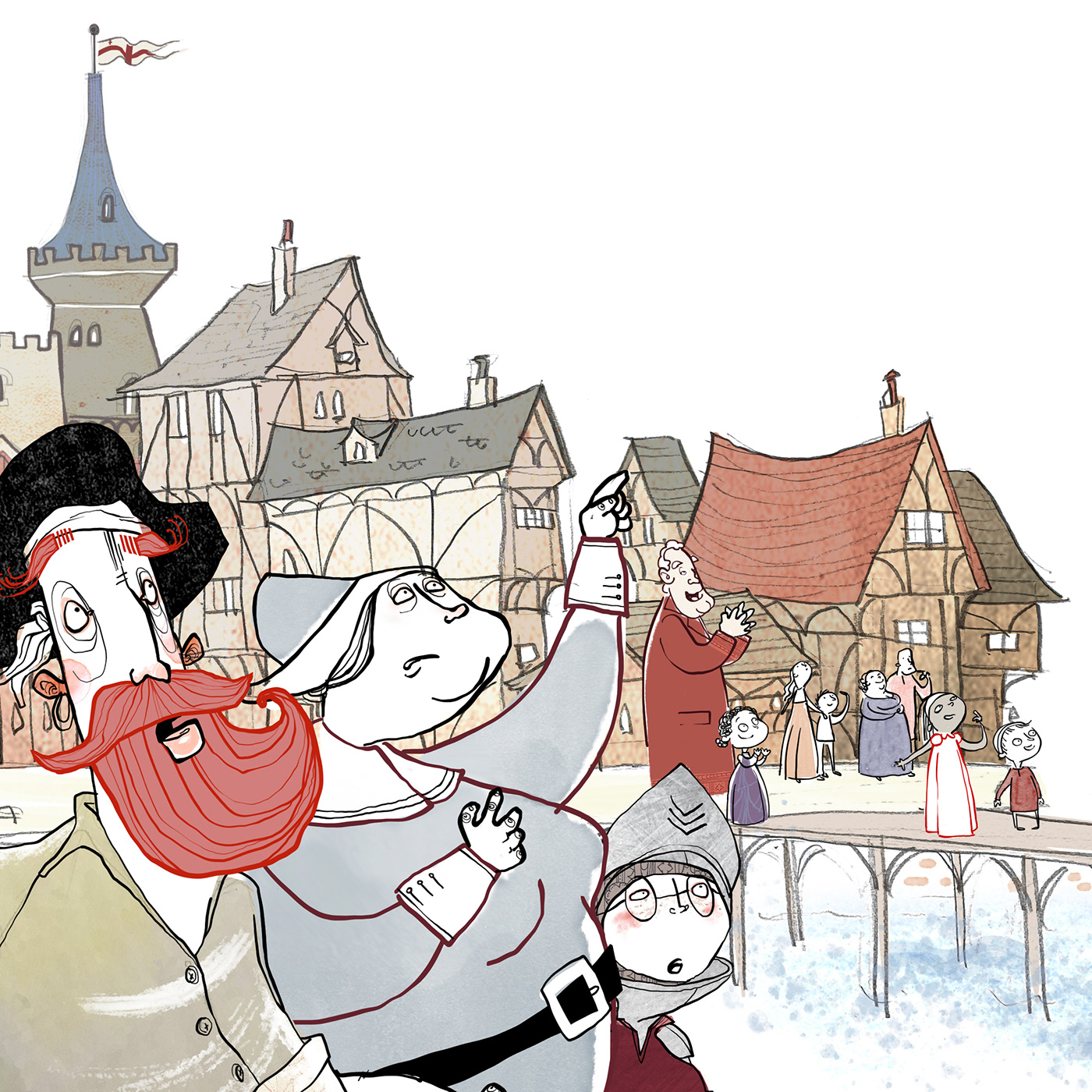 book Castle childrens dragon ebook fairytale ILLUSTRATION  kids medieval publishing  