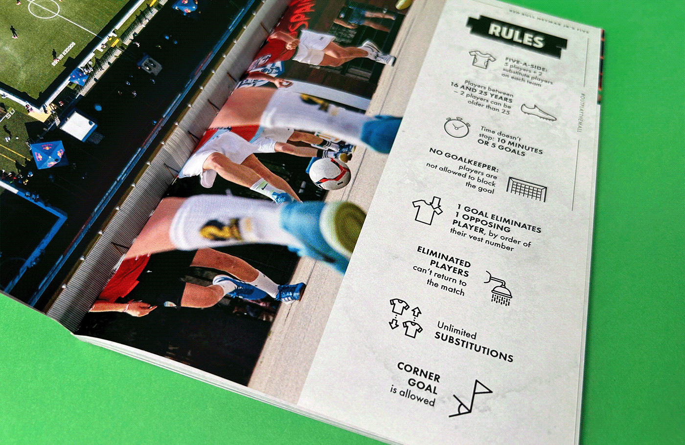 editorial design  brochure graphic design  magazine print InDesign book Neymar football Sports Design