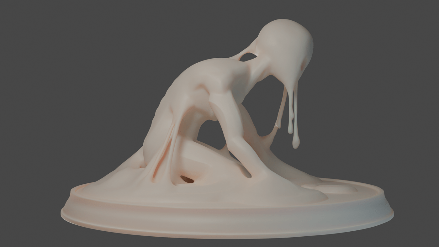 3d modeling blender concept art inktober2018 Render sculpting zbrush  wax