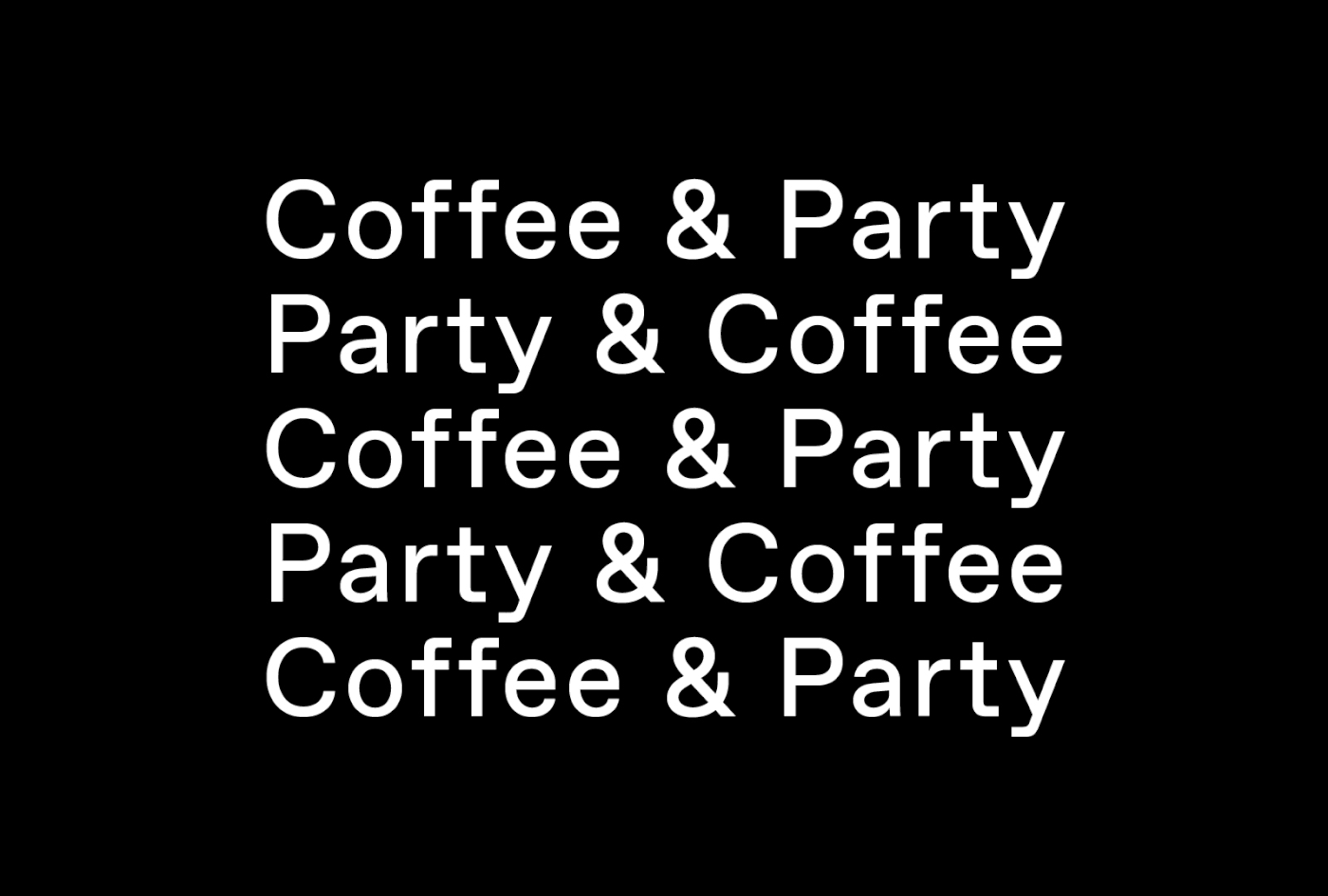 party Coffee poster ILLUSTRATION  branding  typography   poland Exhibition  festival music