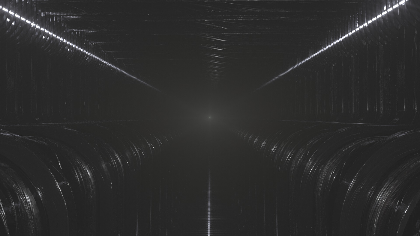 animation  CGI cinema4d dark houdini industrial redshift subway vfx x-particles