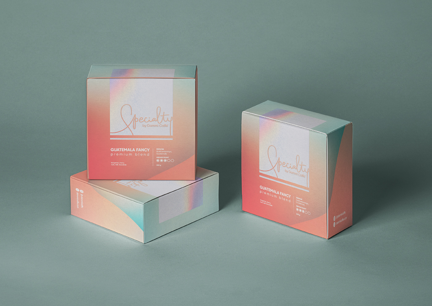 box cacao Coffee coffee packaging expo expo corner gradient holographic packaging design tea