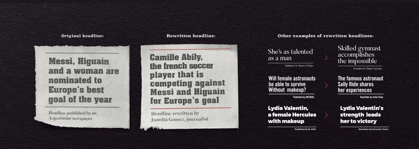women rewrite Mujeres Advertising  reescriben rescriben newspaper Cannes Cannes lions el tiempo
