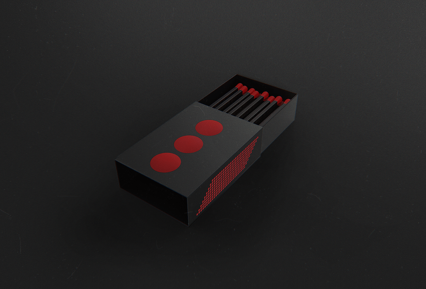 match box package design  elegant box design simple red black Student design 10 minutes long