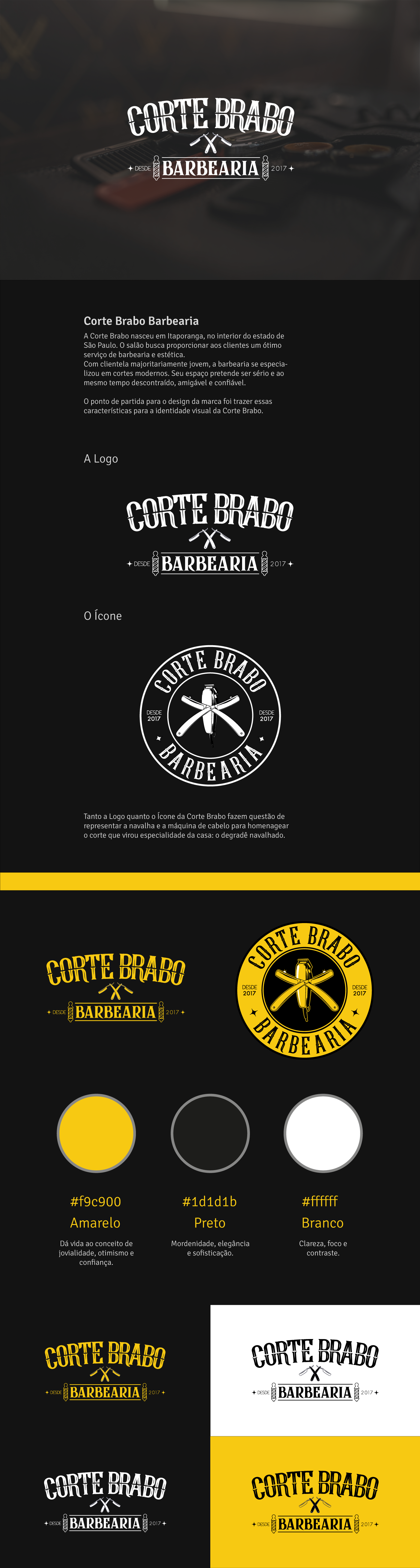 barbearia barber branding  design design gráfico graphic design  identidade visual logo marca projeto