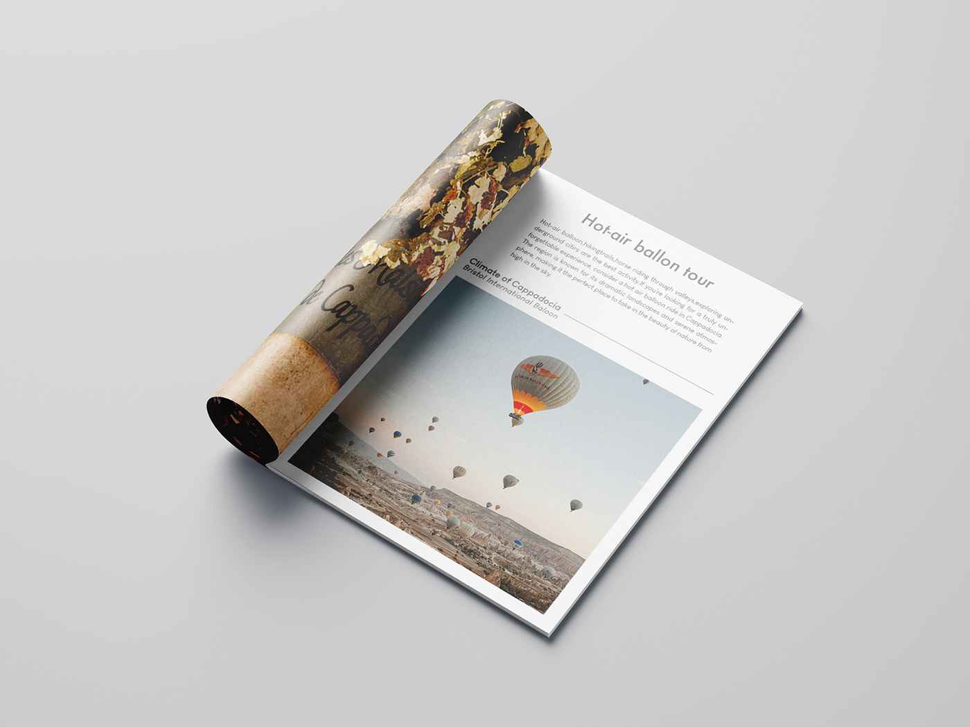 brochure brochure design cappadocia Travel brochuredesign
