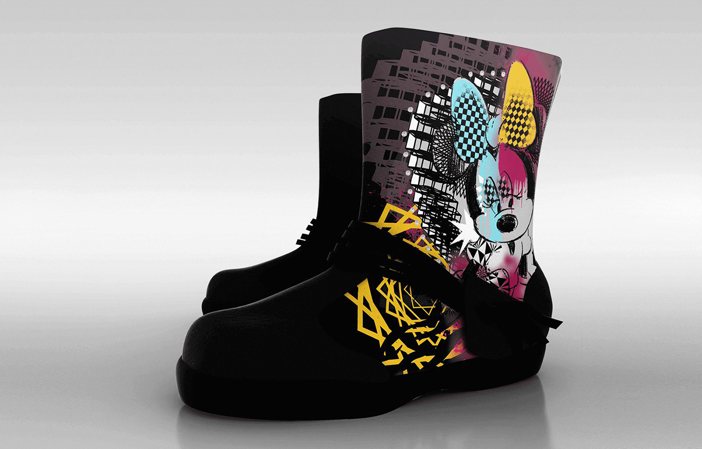 botas diseño diseño de producto disney Fashion  minnie moda Style tinkerbell zapatos