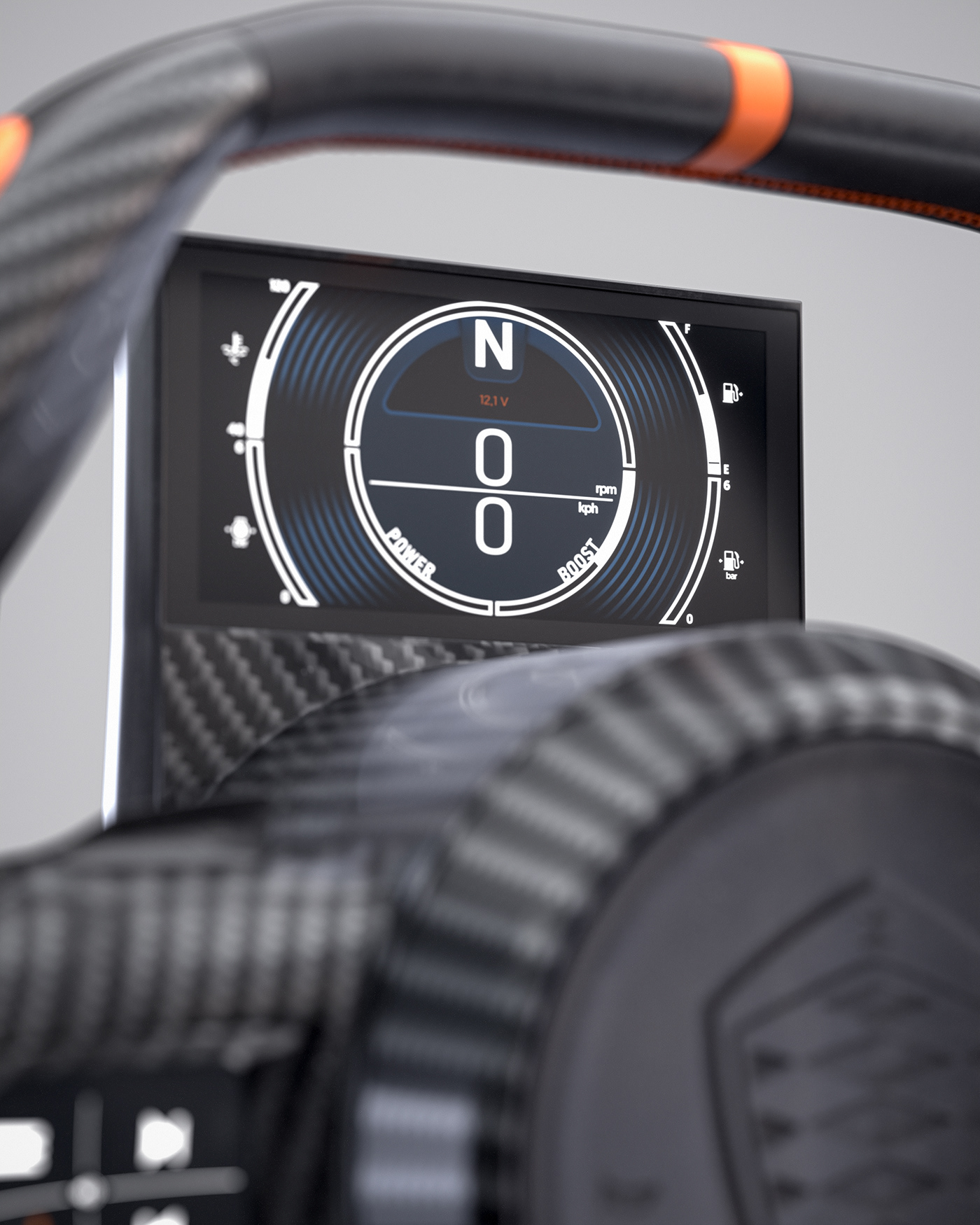 Koenigsegg steering wheel car 3d modeling 3D blender cycles Render CGI visualization