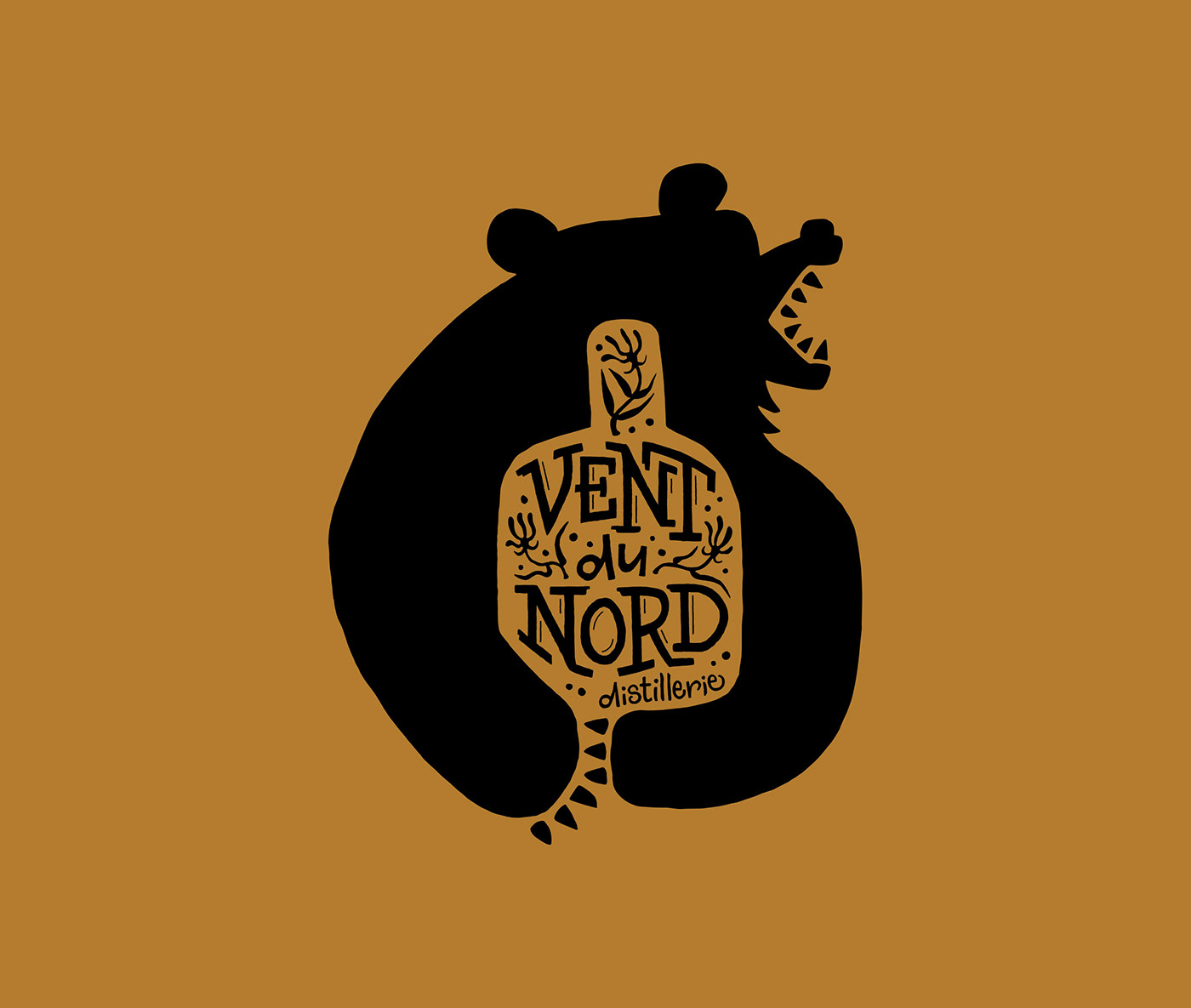 Quebec branding  Logo Design Logotype brand identity Handlettering Calligraphy   Black Bear craft brewery