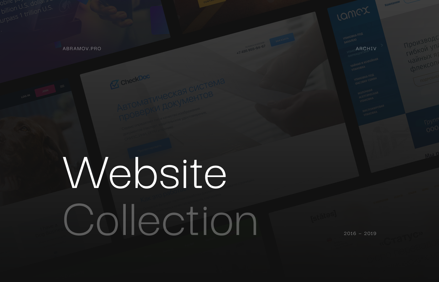 Collection landingpage set site UI ux vol Web Webdesign Website