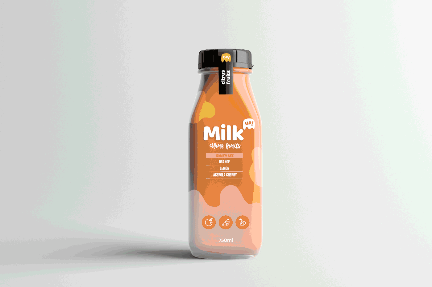 packing branding  juice milk design colors