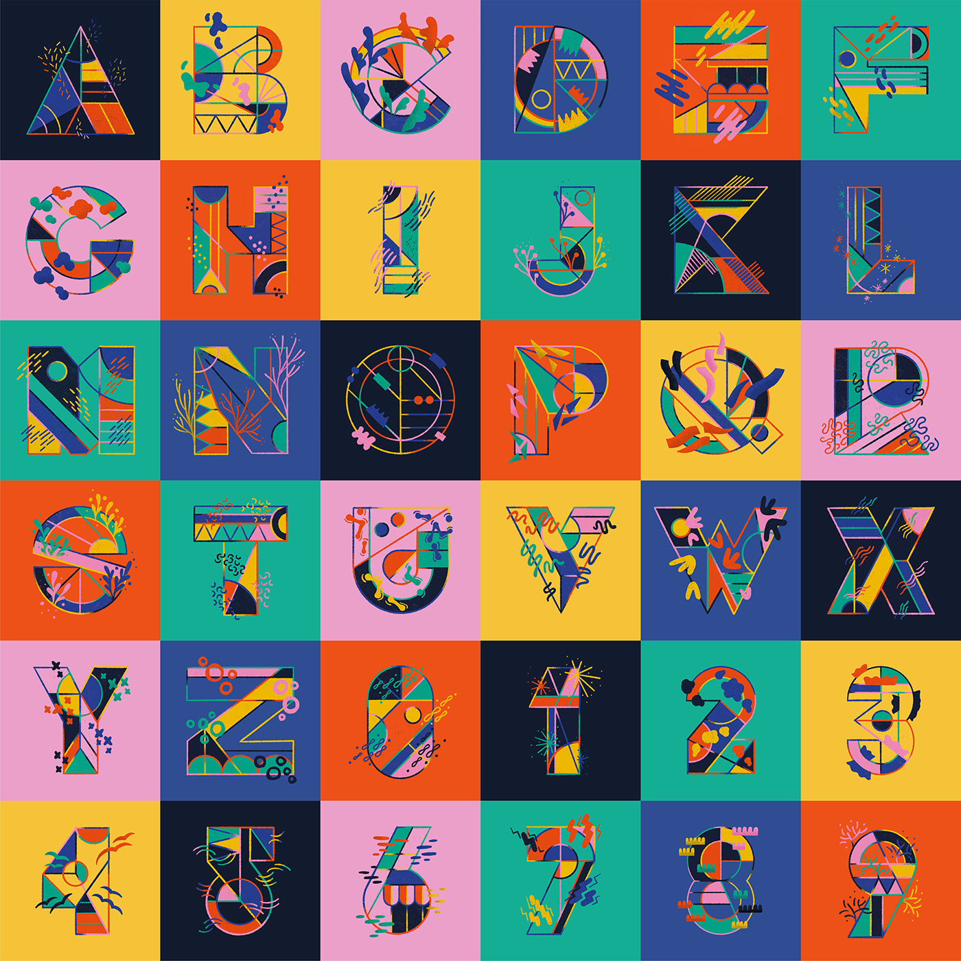 challenge graphic design  typography   36daysoftype 36DAYSOFTYPE09 colorful ILLUSTRATION  lettering letters type design