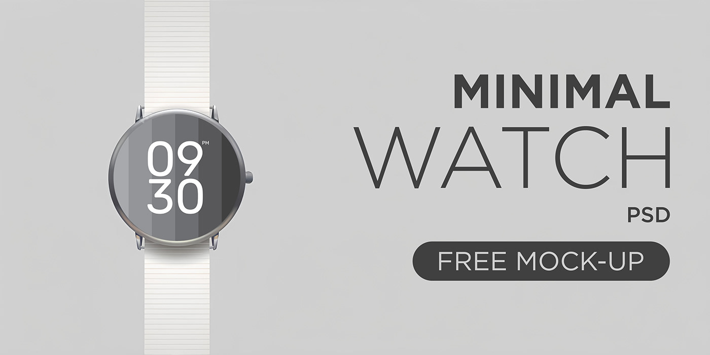 Mockup mockups mock up free free mockup  watch mockup design minimal watch clock