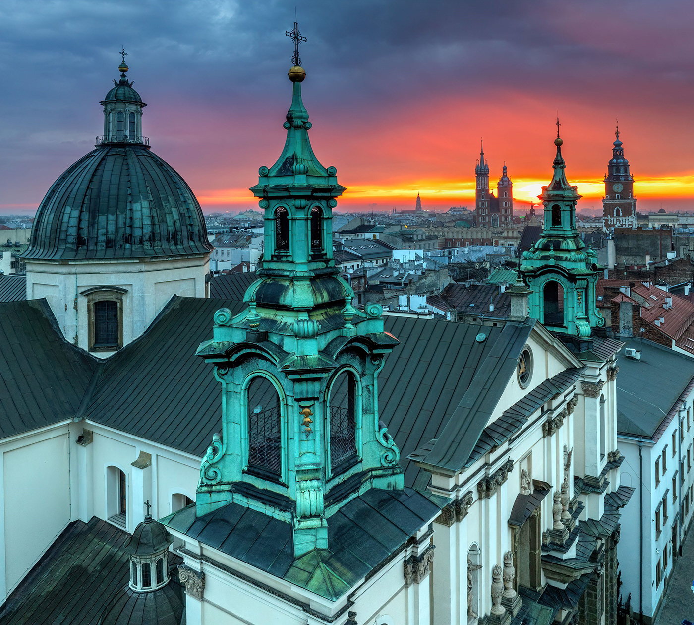krakow polska poland church Landscape drone SKY zabytki