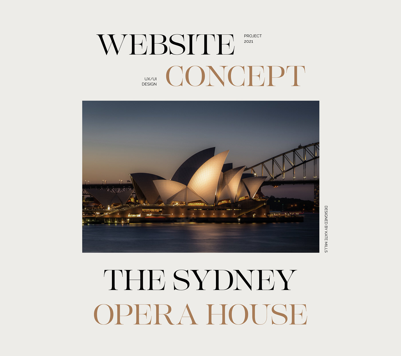 concept opera redesign ux/ui Webdesign Website