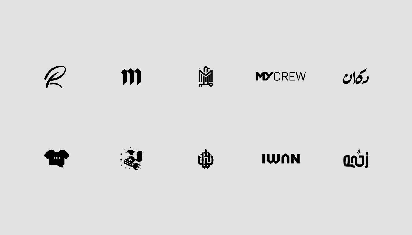 logo logofolio mark logos branding  arabic minimal logos&Marks