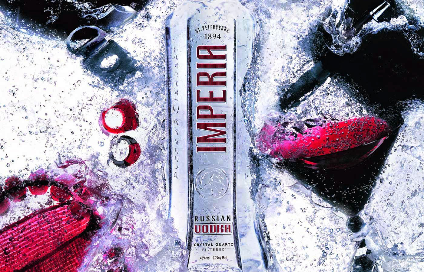 Flash Website design russian Vodka drinking brand alcohol