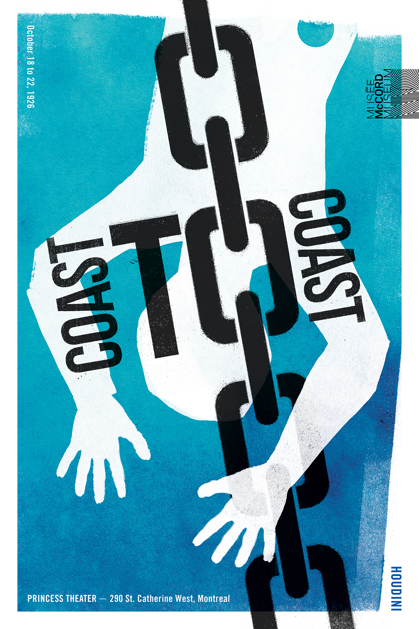 Musée McCord - Concours d'affiche - Houdini - Le dernier spectacle poster Montreal affiche