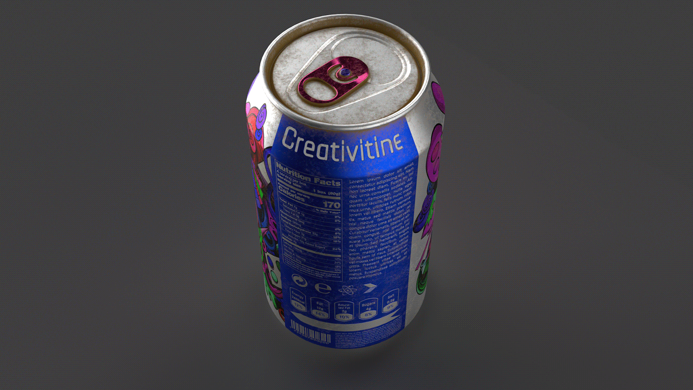 beverage bottle brand identity Label packaging design scene soda soda can soft drink