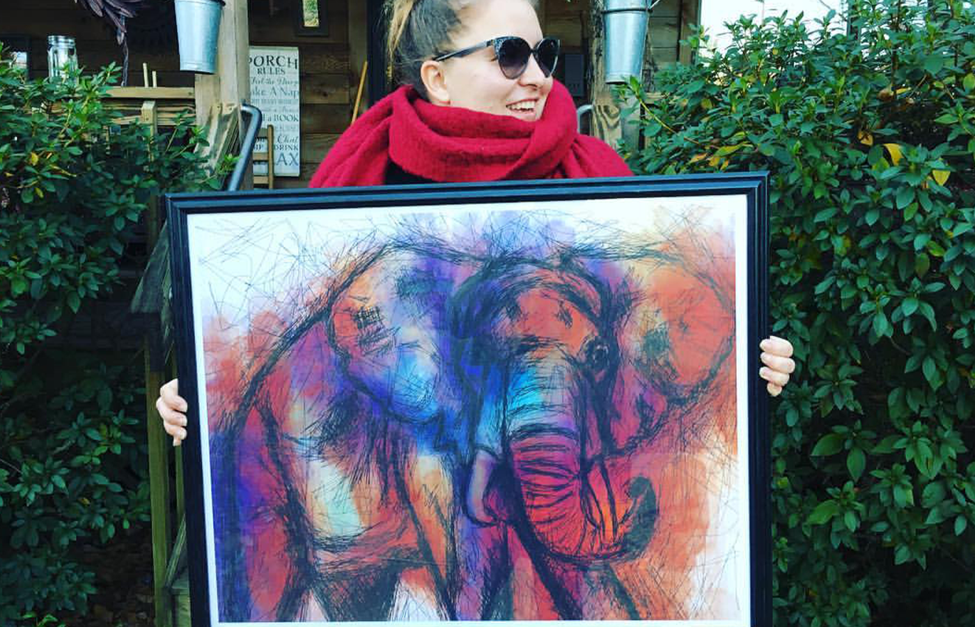 elephant nepal Love Love Big animals children ILLUSTRATION  colorful art asia