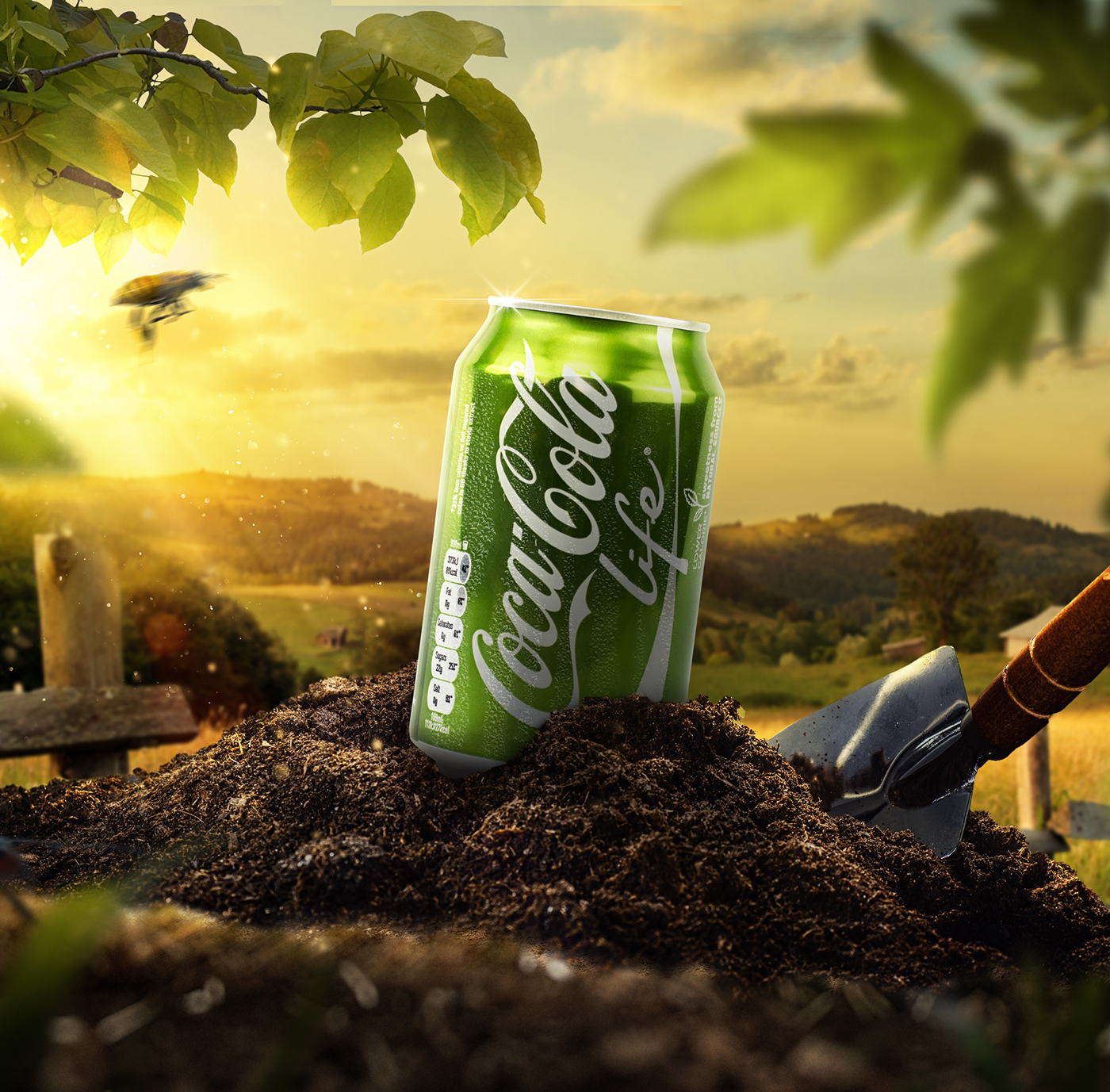 photoshop creative montage Composite Coca Cola retouch adobe wacom coke steps