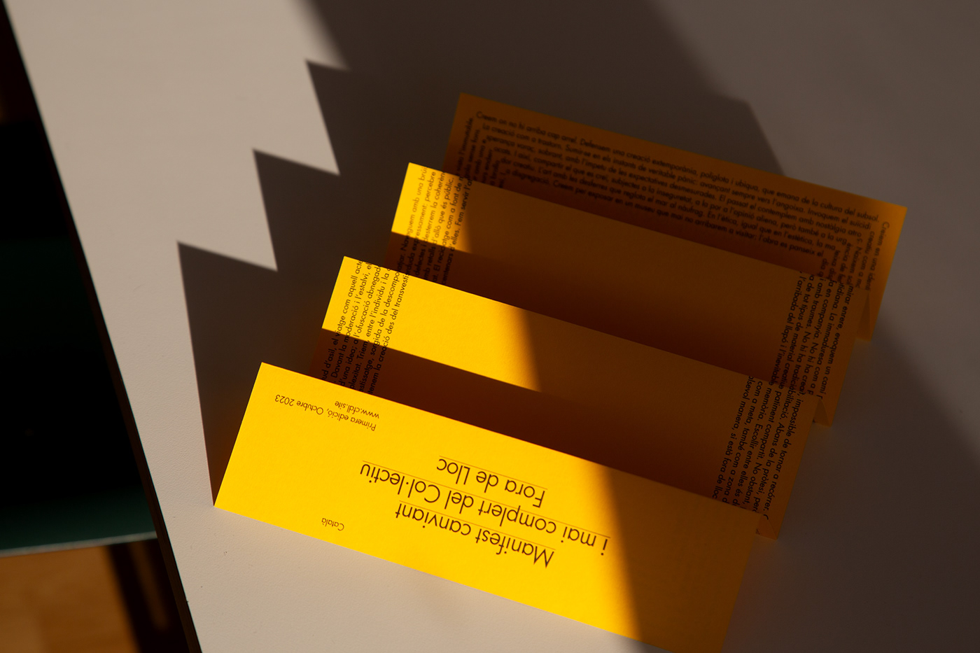 editorial poster typography   Futura color yellow publication manifesto art Spiral