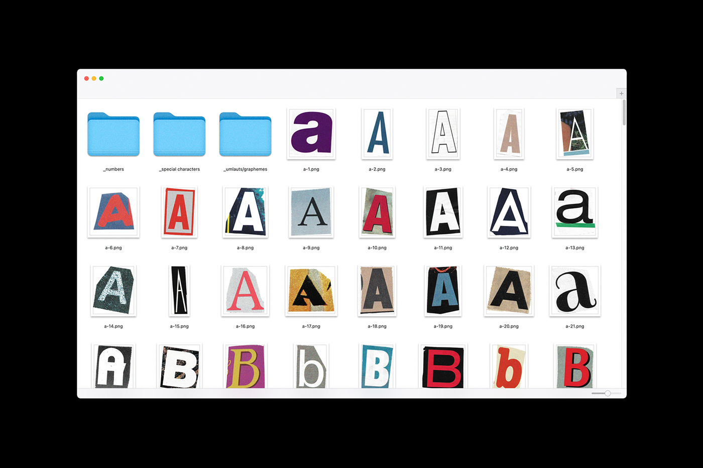 alphabet font magazine newspaper ransom type cutout letters lettering vintage typography  