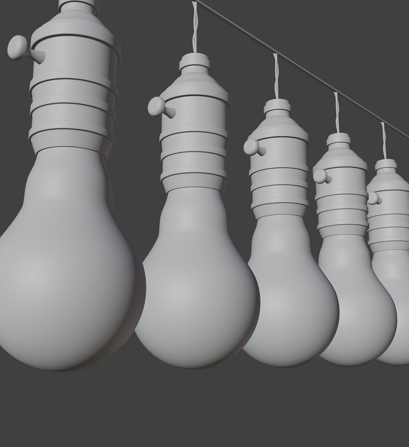 light light bulb realistic model lighting compositing blender 3D Render