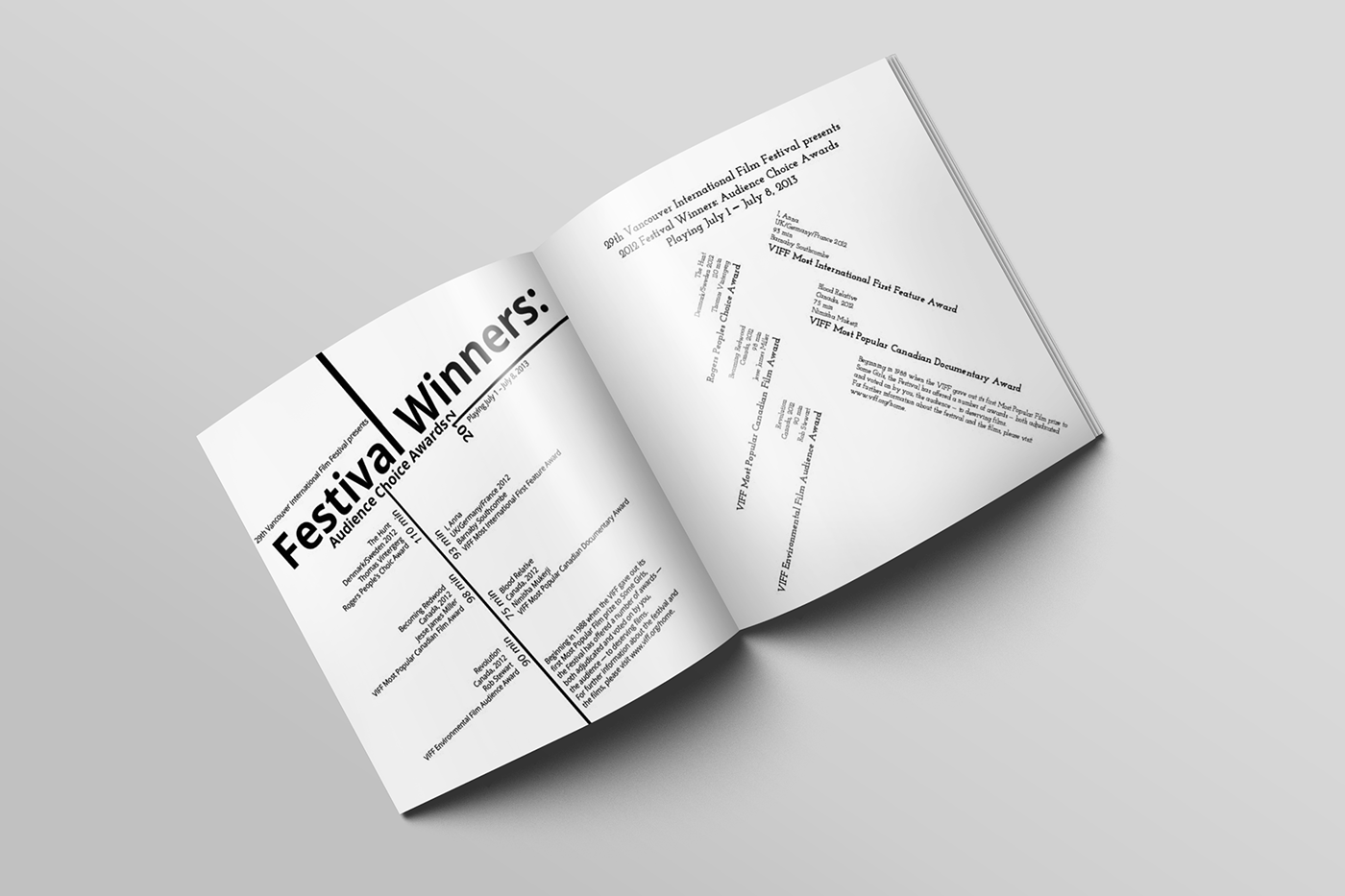 typography   poster layouts festival magazine modern Unique monikaszucs feifei digital vancouver