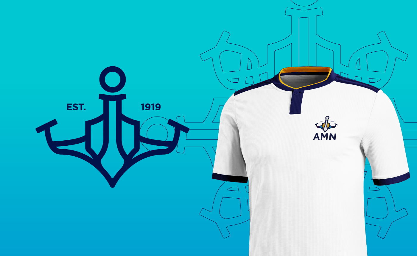 amn Logotipo branding  brand marinha logo Marinheiro abrigo do marinheiro agua navio