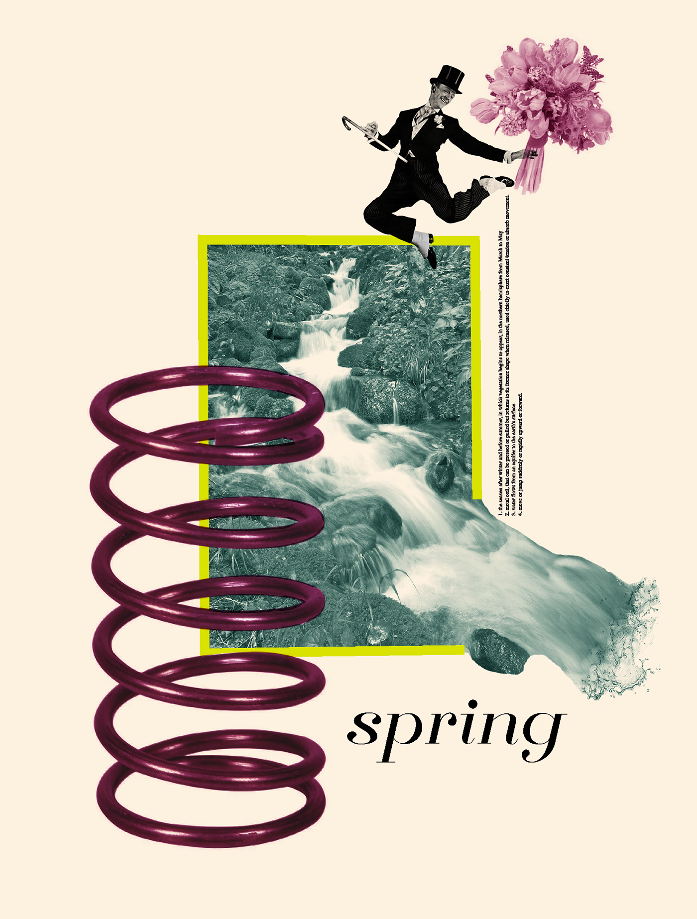 graphic Icon art design spring color font poster posterdesign collage photomontage