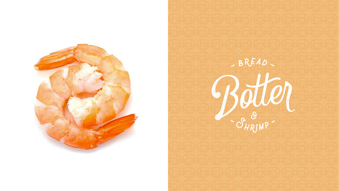 Botter Food  brand logo shrimp bread Manual de Marca Fast food
