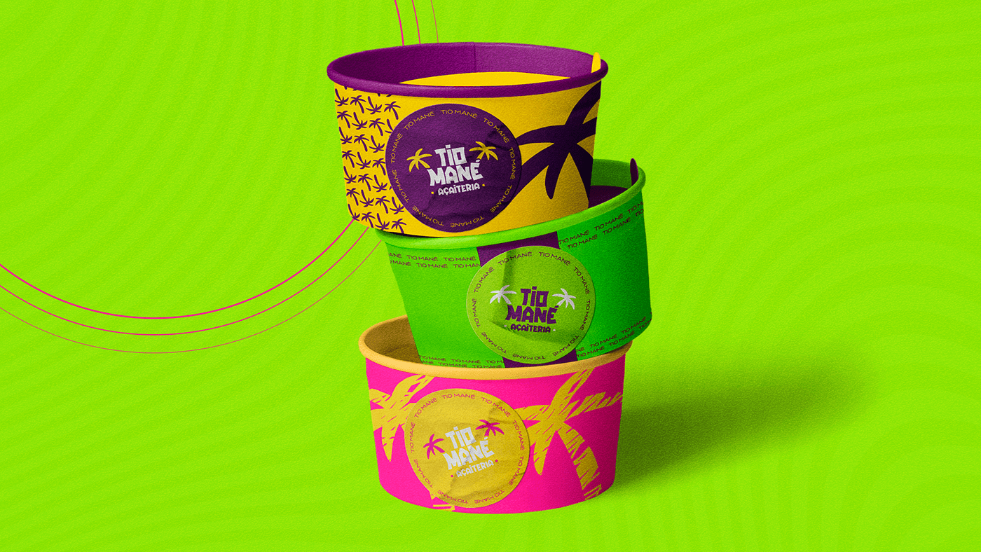 acai Açaíteria branding  identidade visual logo Logotipo marca sorvete sorveteria embalagem