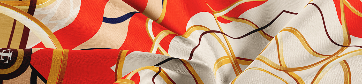 fabric Fashion  ILLUSTRATION  pattern scarf scarves SILK surface design textile