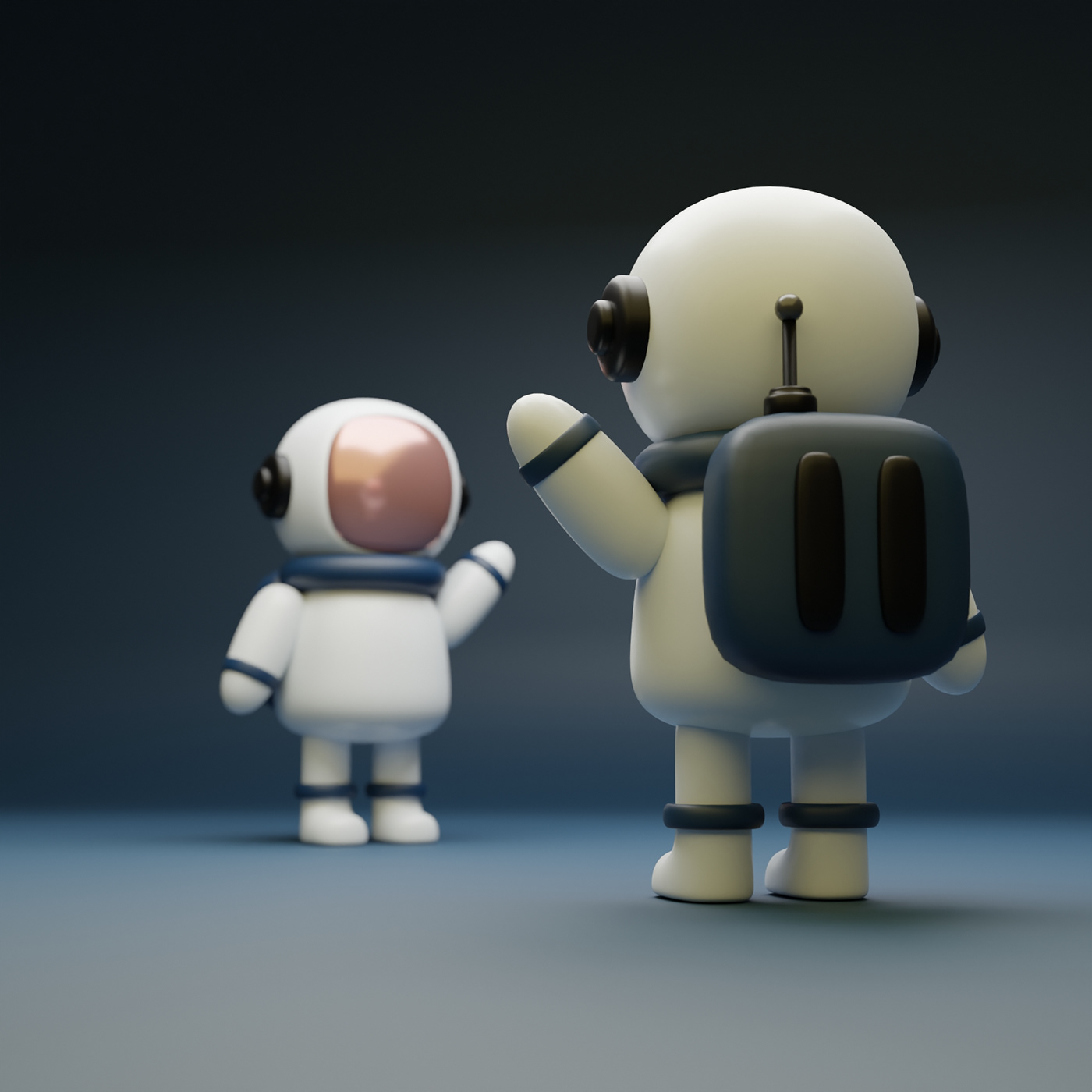 3D 3DDesign astronaut blender Character chibi modeling Render